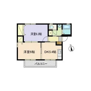 パインクレストII【2階】の間取り