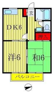 日暮ハイツ【2階】の間取り