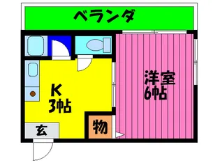 ミネルバ梅園【4階】の間取り