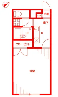 アムールKURIHAMA【2階】の間取り