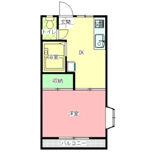 エスパル大賀【2階】の間取り