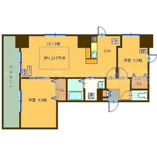 Hills Garden 東札幌【7階】の間取り