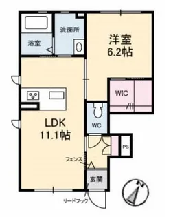 リヴェール【1階】の間取り