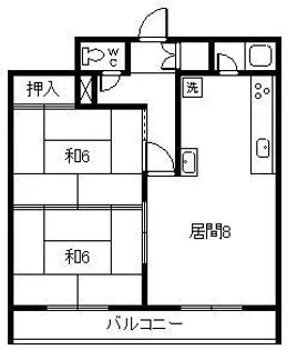セントラルハイツ 406【4階】の間取り