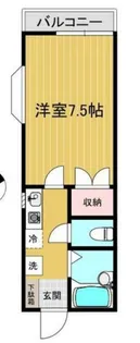 大翔コーポ大和田【1階】の間取り