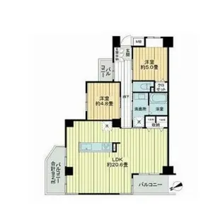 東京都江戸川区本一色1【マンション】の間取り