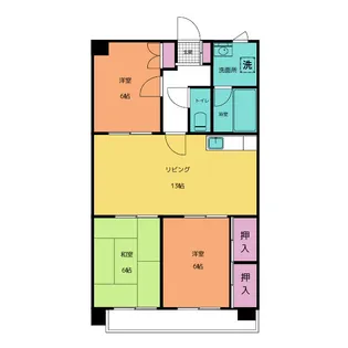 パークマンション楡木【3階】の間取り