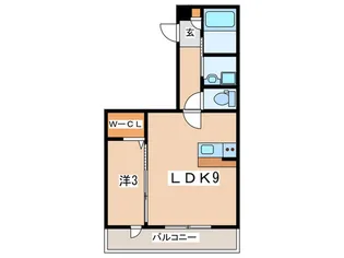 仮)本町2丁目新築工事【3階】の間取り