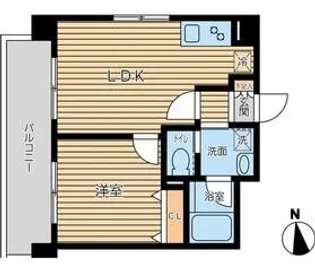 オーキッドレジデンス三ノ輪II【5階】の間取り