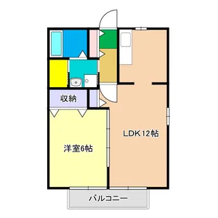 メゾンEYE A棟【2階】の間取り