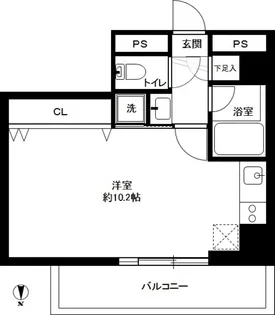 広尾ウエスト【7階】の間取り