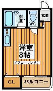 東京都世田谷区羽根木2【アパート】の間取り