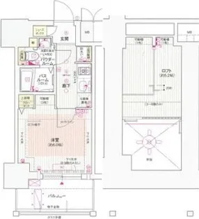 エステムコート神戸県庁前IVグランディオ【8階】の間取り