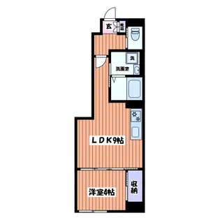 東京都武蔵村山市本町2【アパート】の間取り