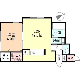 Pcell【1階】の間取り