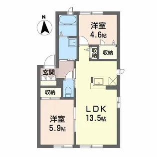 NEOルシード I【1階】の間取り