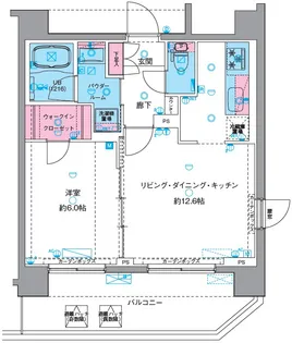 GENOVIA南千住VIskygarden【6階】の間取り