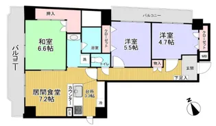 マルソ松が谷【9階】の間取り