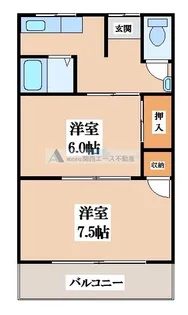 田村荘【2階】の間取り