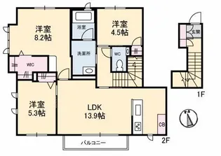 アトリエールII【2階】の間取り