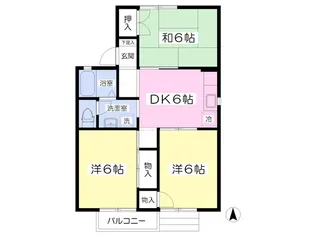 サンシティパークI【1階】の間取り