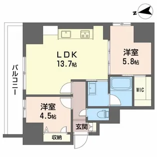 ナナアーク荒町【9階】の間取り