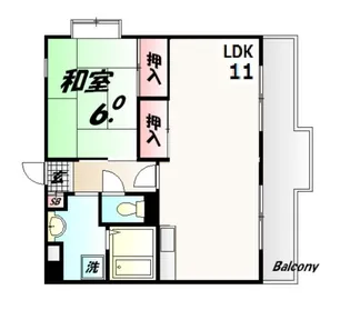 ロイヤルメゾンアドニス 犬猫可【4階】の間取り