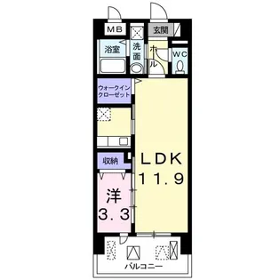 エテルノ ソーレ【3階】の間取り