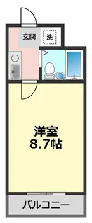 レジデンスキリン【2階】の間取り