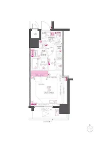 ZOOM東神田【8階】の間取り