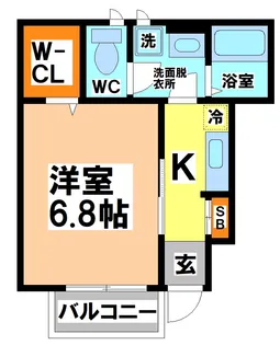 パールフリント【1階】の間取り