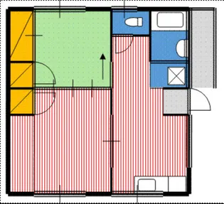 中島アパ-ト【2階】の間取り