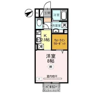 サンウッドD【2階】の間取り