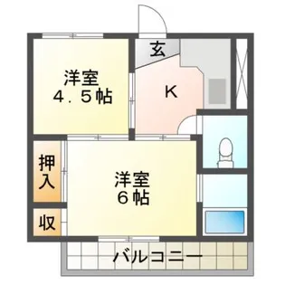 ビレッジハウス白銀【3階】の間取り