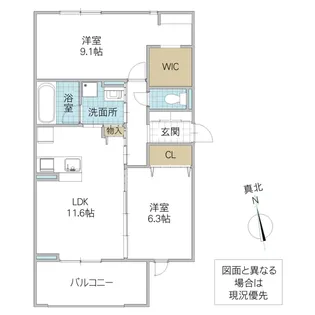 フローリア【2階】の間取り