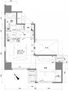 the TACT YOKOHAMA【10階】の間取り