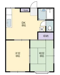 コスモヒルC【1階】の間取り