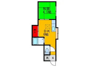 松田ハイツ【1階】の間取り