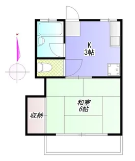 シャンポールフジ【2階】の間取り
