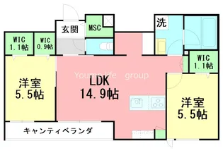 Villa Shonan【2階】の間取り