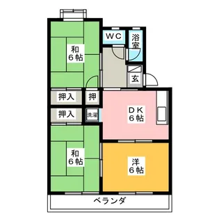 プレアール大垣東前【4階】の間取り
