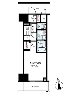 エスリード阿波座ラグジェ【9階】の間取り