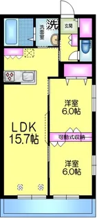 AngeB アンジュビー【1階】の間取り