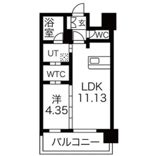 セントフィールド榴ヶ岡アネックス【8階】の間取り