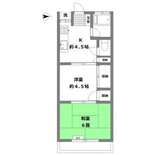 コーポラス永福A棟【1階】の間取り