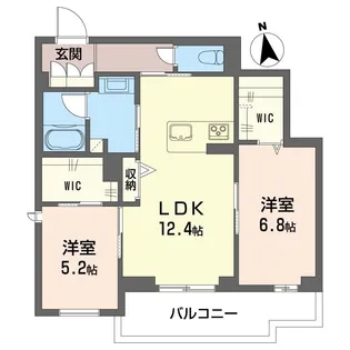 グラン フェリーチェ【3階】の間取り