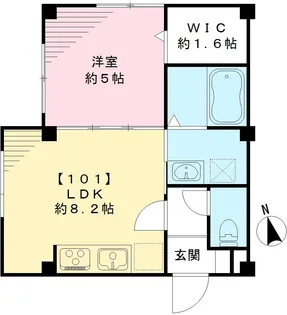 NOVEL OGIKUBO A ーノベルオギクボー【1階】の間取り