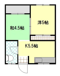 伊良波アパート【1階】の間取り