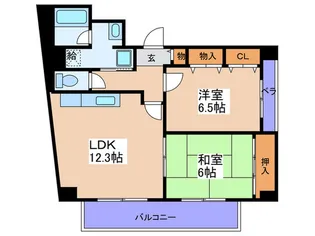 グランド-ル有本【2階】の間取り
