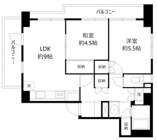 グランコールス東北沢【3階】の間取り